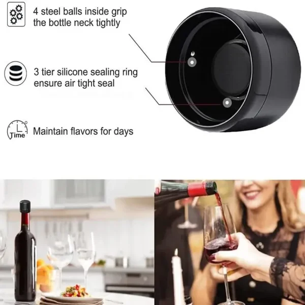 New 4/2/1PC Wine Stopper Reusable Bar Accessories Silicone Sealing Champagne Cork Keep Wine Freshness Bottle Cap Barware Home - Image 4