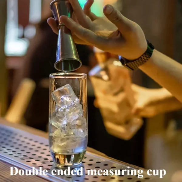 2PCS 30/60ml Cocktail Wine Shaker Measure Cup Stainless Steel Double Shot Drink Spirit Measure Jigger Kitchen Supplies gadget - Image 2