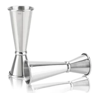 2PCS 30/60ml Cocktail Wine Shaker Measure Cup Stainless Steel Double Shot Drink Spirit Measure Jigger Kitchen Supplies gadget
