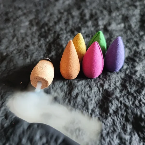 Y 10/20/50Pcs ZenWave Reverse Flow Incense Cones Rose Waterfall Reflux Tower Incense for Backflow Burner Home Decor Fragrance - Image 2