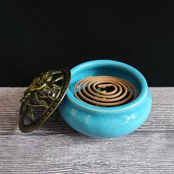 YXYMCF Natural Sandalwood Coil Incense 48 Plates/box Lavender Jasmine Rose Aromatherapy Fragrance Indoors Burner Indian Buddhist - Image 4