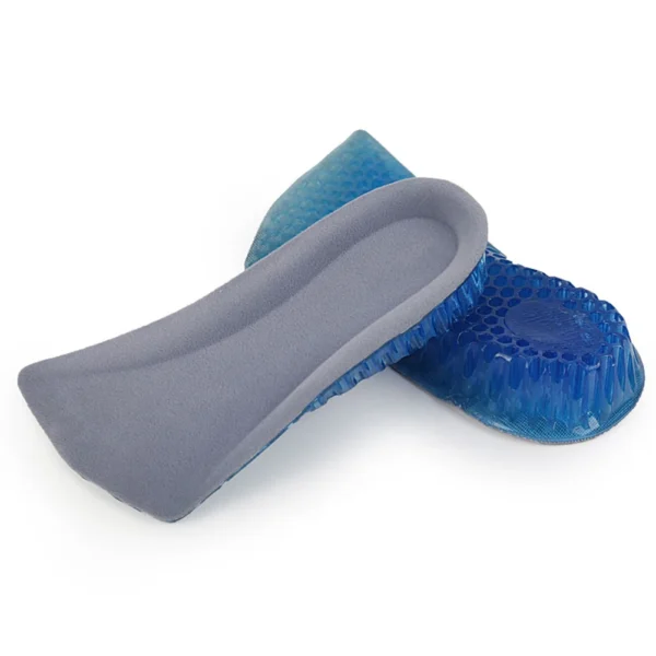 Honeycomb 3cm Silicone Gel Heel Pad for Shock Absorption Plantar Fasciitis Pain Relief Foot Care Insert Insole Height Increase