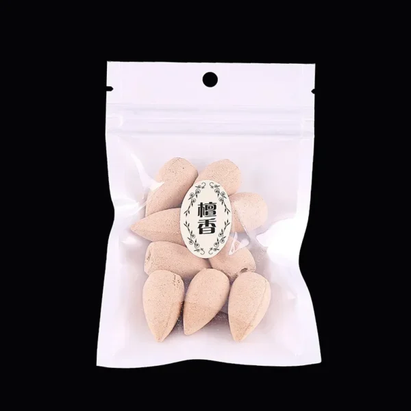 Y 10/50/70Pcs Backflow Incense Cones Lavender Jasmine Smell Living Room Scent for Home Sandwood Lemon Gift Magnolia Cone Incense - Image 2