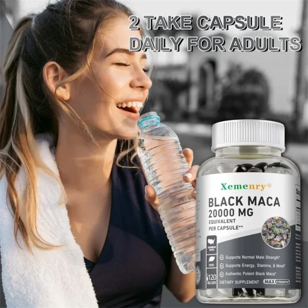 Black Maca Root Supplement - Improve Endurance, Performance, Mood, Explosive Power, and Energy Production - Image 5