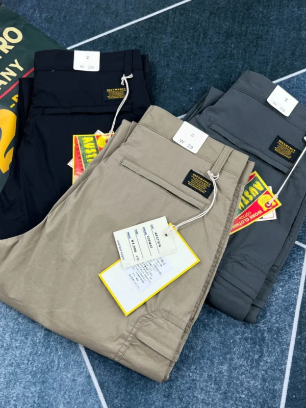 2025 Summer New American Retro Thin Quick-drying Multi-pocket Cargo Pants Men's Fashion Comfort Outdoor Straight Casual Trousers - Image 3