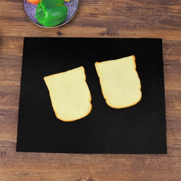 VKTECH Non-Stick Barbecue Grill Mat - Heat Resistant & Reusable Cooking Tool - Image 3