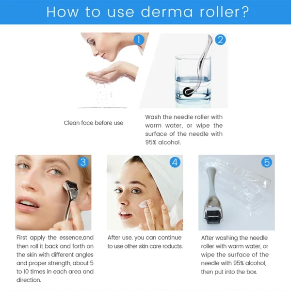 XceeFit Microneedling Roller - Enhance Skin Absorption & Improve Appearance - Image 5
