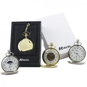 Ravel Plain Rose Gold Pocket Watch R1001.44