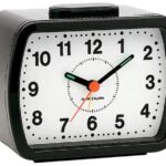 Champion Bell Alarm Clock Bold Arabic Numbers Dial Black Casing