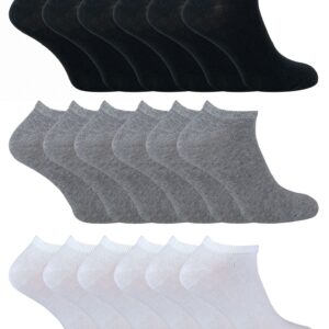 Cihat 24 Pack Children's Cotton Trainer Socks