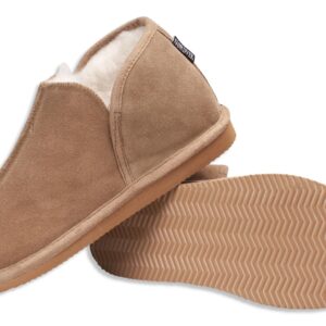 Nordvek Mens Suede Boot Style Slippers With Rubber Sole - 448-100