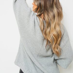 V-neck Chunky Knitted Jumper