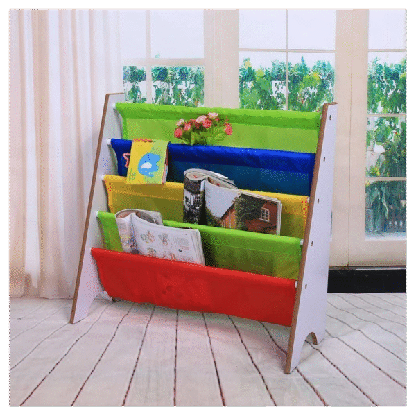 WHITE Wooden Book Shelf Multi Lining - Image 5
