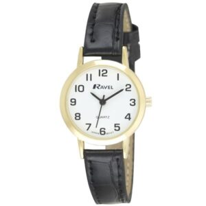 Ravel Ladies Leather Strap Quartz Watch R0102.01.2A