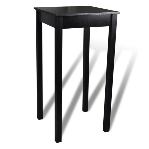Bar Table MDF Black 55x55x107 cm - Image 2
