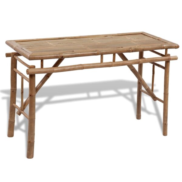 Beer Table with 2 Benches 100 cm Bamboo - Image 2