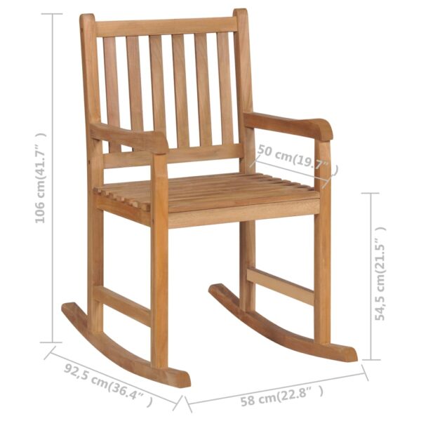 Rocking Chair Solid Teak Wood - Image 5