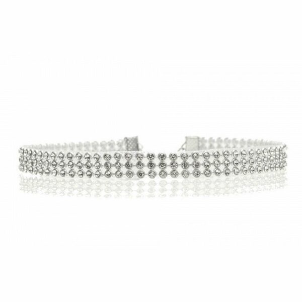 Flo Crystal Women's Chocker Necklace Set, 10mm, 16mm, or 25mm - Image 3