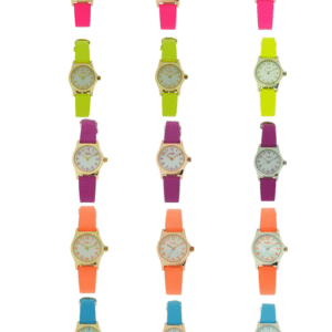 Reflex Girls Ladies White Dial Leather Strap Available Multiple Colour Strap Watch 1013
