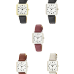 Ravel Women's White Face Rectangular Fashion Watch R0139 Available Multiple Colour