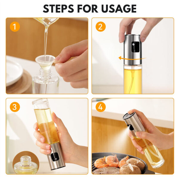 FEB.WIND Versatile Glass Oil Sprayer - Elevate Your Cooking Experience - Image 5