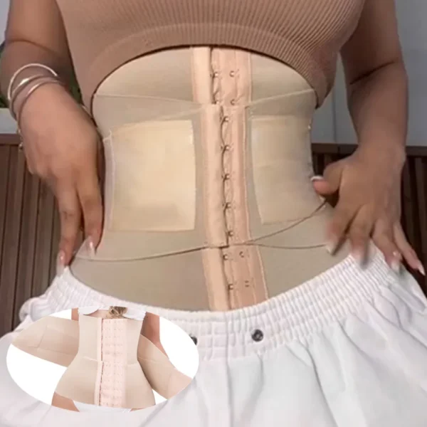 Fajas Reductoras Colombianas Women's Body Shaper Hourglass Waist Trainer Tummy Control Flat Belly Sweat Waist Trimmer Girdle - Image 2