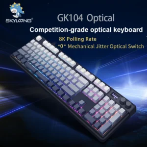 SKYLOONG Optical Switches Keyboard 8k Polling Rate USB-C Wired RGB Backlit GK75/GK87/GK980/GK104 Low latency Gaming Keyboard