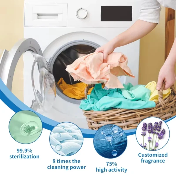 3/6 box Eco Pure Laundry Detergent Sheets - Vegan, No Plastic Jug, No Mess & Liquid Free Laundry Sheets in Washer Hypoallergenic - Image 3