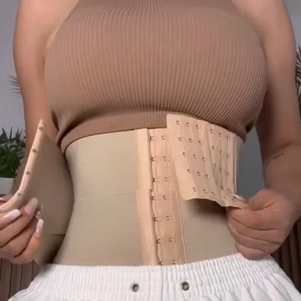 Fajas Reductoras Colombianas Women's Body Shaper Hourglass Waist Trainer Tummy Control Flat Belly Sweat Waist Trimmer Girdle - Image 4