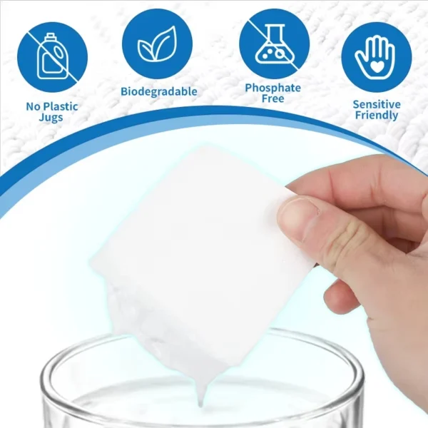 3/6 box Eco Pure Laundry Detergent Sheets - Vegan, No Plastic Jug, No Mess & Liquid Free Laundry Sheets in Washer Hypoallergenic - Image 2