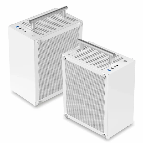 METALFISH T40 Mini ITX Black Case 7L Gaming Computer Chassis Compact transparent PC Support SFX PSU/70mm Cooler/206mm GPU - Image 4