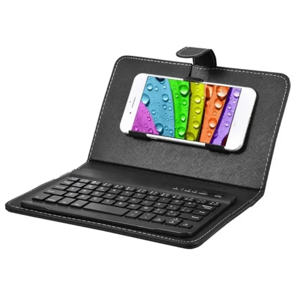 Wireless Bluetooth Keyboard For Iphone Huawei Xiaomi Tablet Mini Keyboard Mobile Phone Gaming Keyboard PU Case Support - Image 4