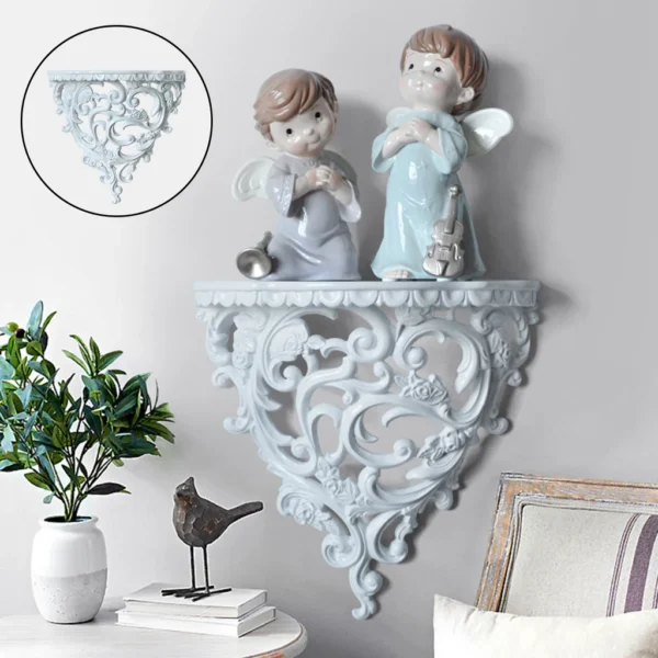 European Style Floating Shelf Creative Storage for Wall Decor Artware Crafts Wall Mount Storage Shelves for Kitchen Bathroom - Image 2
