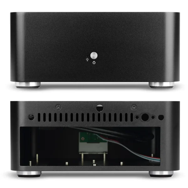 RGEEK L80S All Aluminum Chassis Small Desktop Computer Case PSU HTPC Mini-ITX PC Houses With Power Supply - Image 4