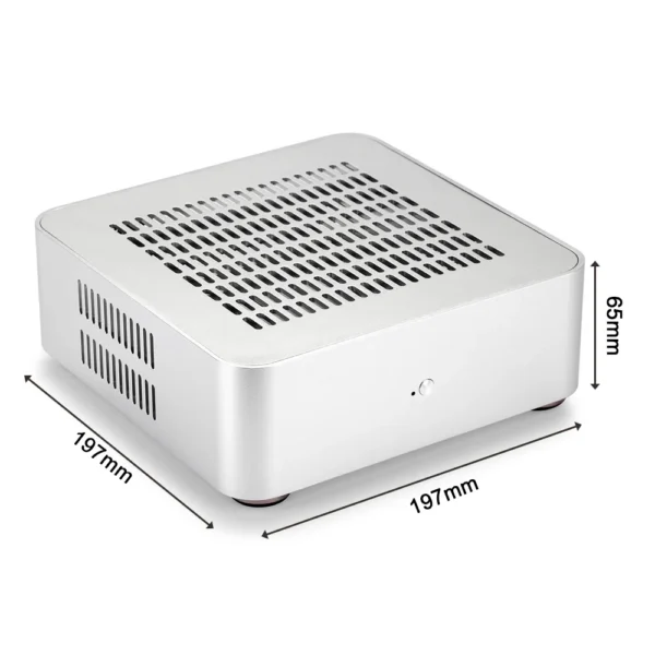 RGEEK L65S All Aluminum Chassis Mini HTPC Case Mini ITX Cases Computer Gaming PC Desktop Case with 8Pin Power Supply Pico PSU - Image 2