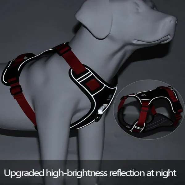 Dog Harness Reflective Midium Large Dogs Tactical Vest Big 1680D Waterproof Oxford Cloth Dog Harnesses Pet Accessoires Supplies - Image 6