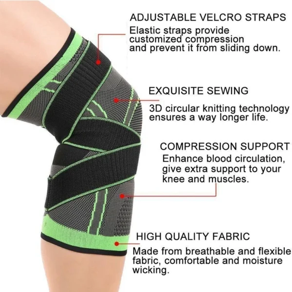 1 Pcs Summer New Knee Pads Braces Sports Support Kneepad Men Women for Arthritis Joints Protector Fitness Compression Sleeve - Image 2