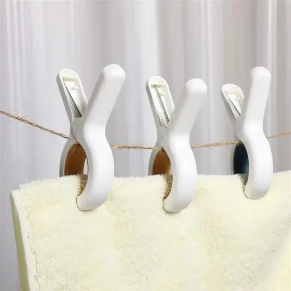 6Pcs Clips Towel Beach Clothes Clamps Chair Clip Hanging Plastic Chairs Large Laundry Drying Pegs Quilt Clothespins Pool Holder - Image 2
