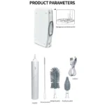 Practical-Electric Baby Bottle Brush Cleaner Kit, Rechargeable Automatic Bottle Cleaner Brush Set With Drying Rack