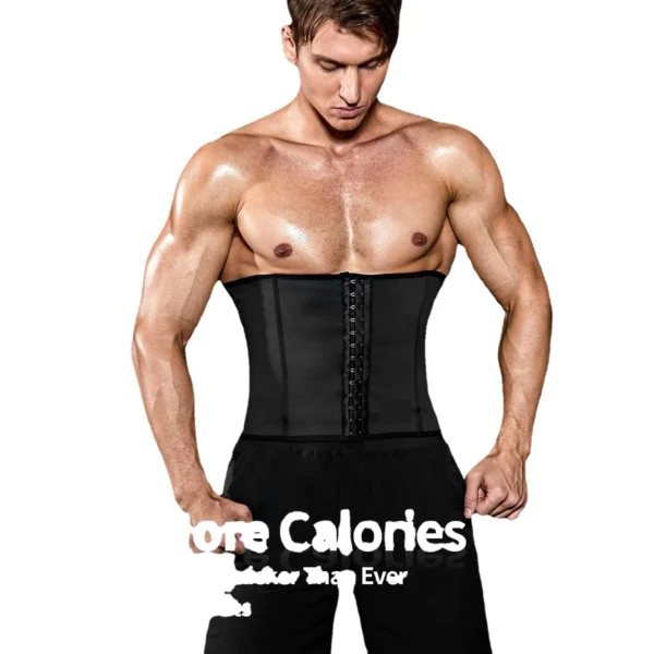 1pcs Men's Tummy Strap Silvering Sweating Breasted Sports Shaper Belt Waist Cinching And Waist Protection Fitness Waist Belt - Image 3