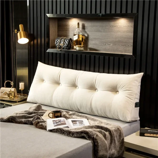 Removable Headboard Pillow Triangle Cushion Backrest Daybed Comfort Rest Waist Cushion Wedge Sleeping Pillow Bedroom Pillows - Image 2