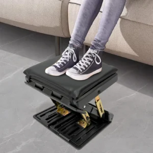 Under Desk Foot Rest at Work Height Adjustable Foldable Footrest for Office Homes