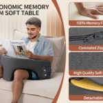Bed Reading Arm Rest Pillow Gaming Reading Pillow Ergonomic Soft Memory Foam 3 Legs Bed Arm Rest Pillow For Couch Car Floor