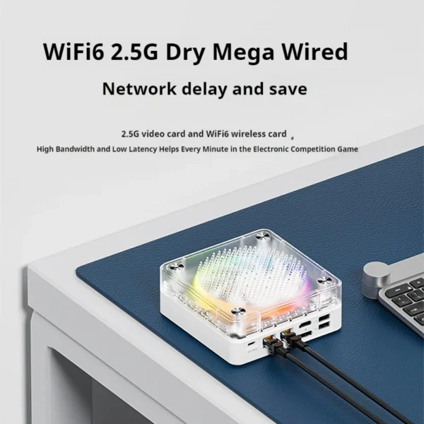 Genmachin AMD 7840HS 7535U MINI PC Windows 11 Ryzen DDR5 4800Mhz M.2 WIFI6 BT5.2 Desktop Pc Gamer Mini PC Diy Gaming Computer - Image 5