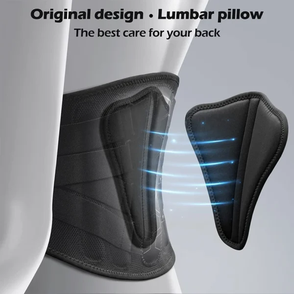 Back Brace for Lower Back Pain, Sciatica, Herniated Disc, Scoliosis, Back Support Belt with Soft Pad, Lightweight Lumbar Support - Image 2