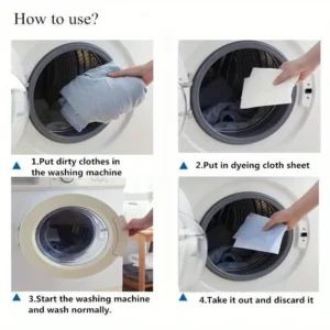 40/80 PCS Color Absorption Laundry Tablets Paper Anti-Staining Clothes Sheets Anti-String Mixing Washing Accessory
