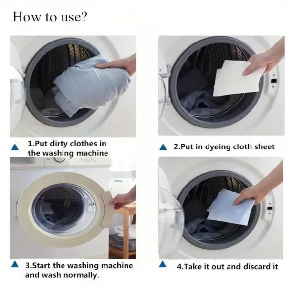 40/80 PCS Color Absorption Laundry Tablets Paper Anti-Staining Clothes Sheets Anti-String Mixing Washing Accessory