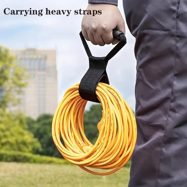 Extension Cord Storage Strap Reusable Hose Tie Straps Heavy Duty Storage Straps For Garden Hoses Pool Hose Garage Wall Hose - Image 4