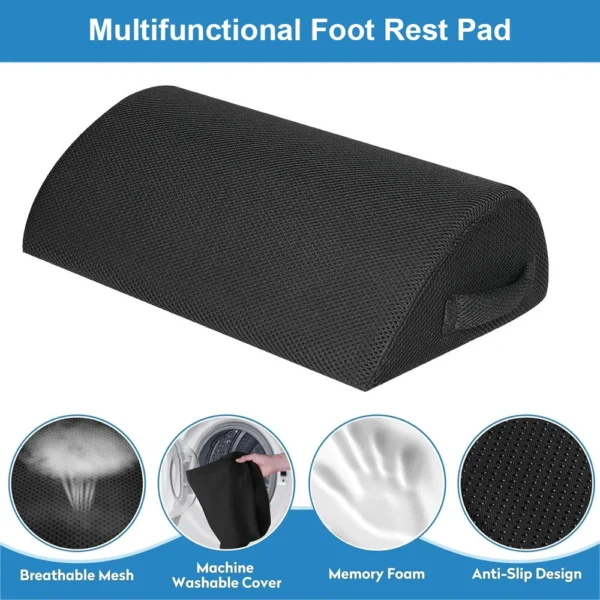 Comfort Foot Rest Under Desk, Leg Support Stool, Ergonomic Foot Rest for Home Office, Work, Gaming Accessories, Leg Pain Relief - Image 2