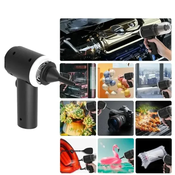 9000Pa Wireless Car Vacuum Cleaner USB Charging 1200mAh Portable Cleaning Appliance Mini Wet and Dry Vacuum Cleaner Household - Image 4